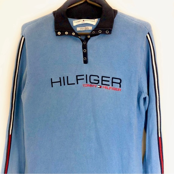 Tommy Hilfiger womens teens blue sweater, Large - Picture 2 of 5